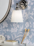 Laura Ashley Callaghan wall light polished nickel - British product