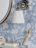 Laura Ashley Callaghan wall light polished nickel - British product