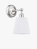 Laura Ashley Callaghan wall light polished nickel - British product