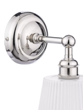 Laura Ashley Callaghan wall light polished nickel - British product