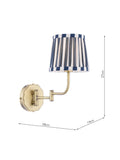 Laura Ashley Denwick wall light antique bronze (British brand)