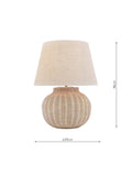 Laura Ashley rattan table lamp natural linen shade, imported from the UK