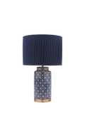 Laura Ashley Knipton blue ceramic table lamp, imported from the UK