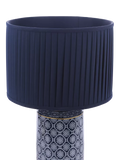 Laura Ashley Knipton blue ceramic table lamp, imported from the UK