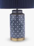 Laura Ashley Knipton blue ceramic table lamp, imported from the UK