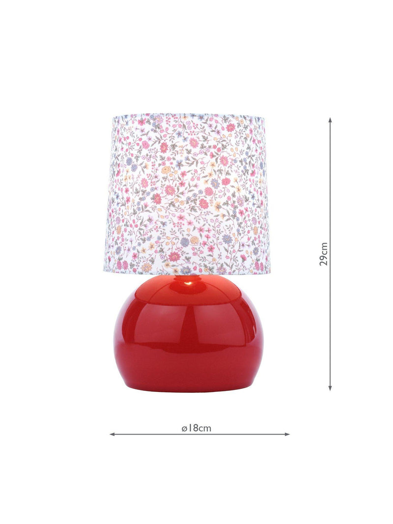 Laura Ashley Knowlton table lamp pink floral shade (British brand)