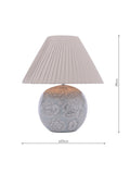 Laura Ashley Montford floral ceramic lamp H39cm, imported from the UK