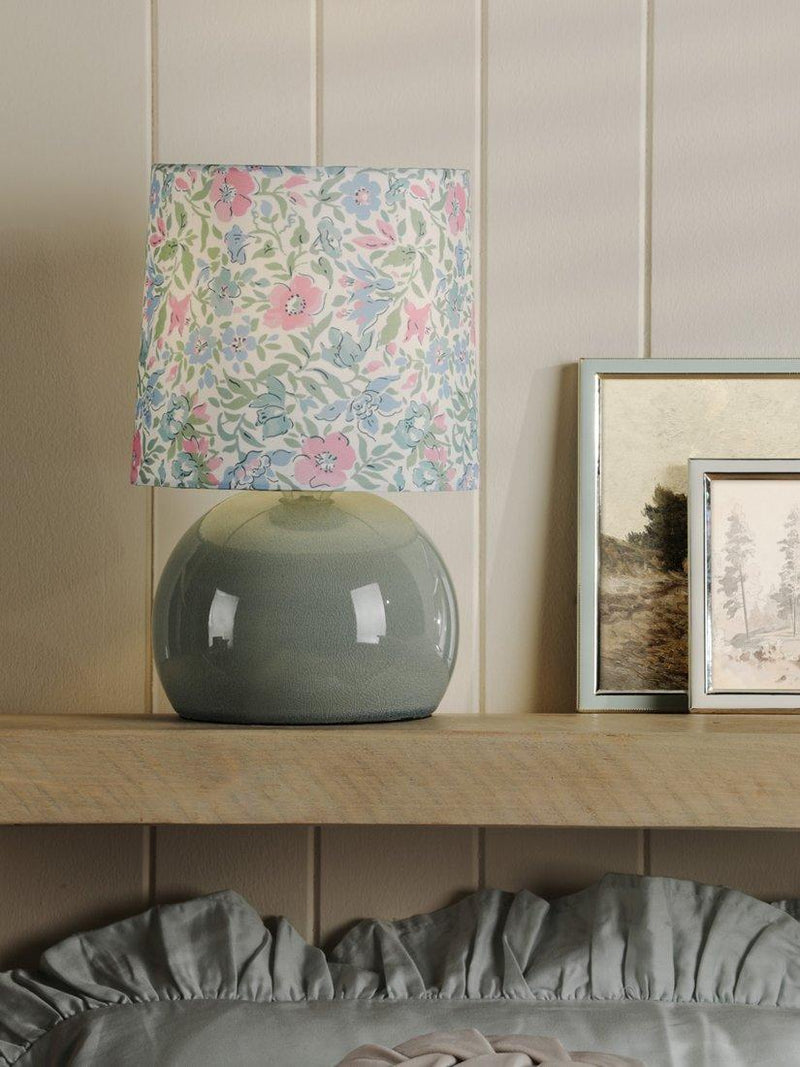Laura Ashley Sherston table lamp blue, imported from the UK