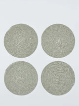 John Lewis John Lewis Woven Cotton Blend Round Placemat Set of 4- Buy online at McGrocer