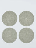 John Lewis woven cotton blend round placemat set of 4, imported from the UK