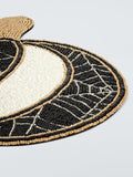 John Lewis Halloween beaded pumpkin placemat round 36cm - British product