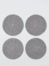 John Lewis John Lewis Woven Cotton Blend Round Placemat Set of 4- Buy online at McGrocer