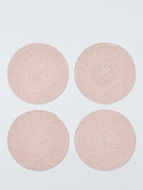 John Lewis John Lewis Woven Cotton Blend Round Placemats, Set of 4- Buy online at McGrocer