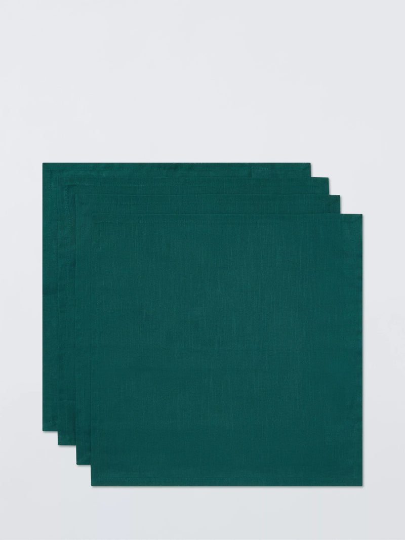 John Lewis cotton napkins set of 4 dark peacock - British product