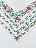 John Lewis Robin Border cotton napkins set of 4 white, UK version