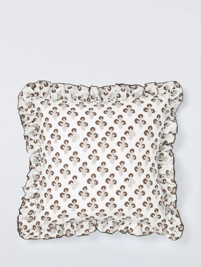 John Lewis John Lewis Mira Cushion Cocoa Floral Scatter Cushion 45 x 45cm- Buy online at McGrocer