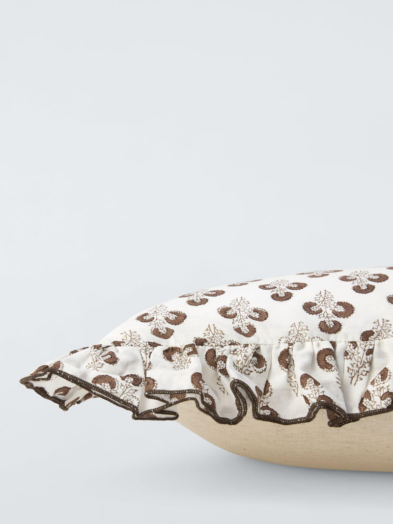 John Lewis Mira cushion cocoa 45cm - British product