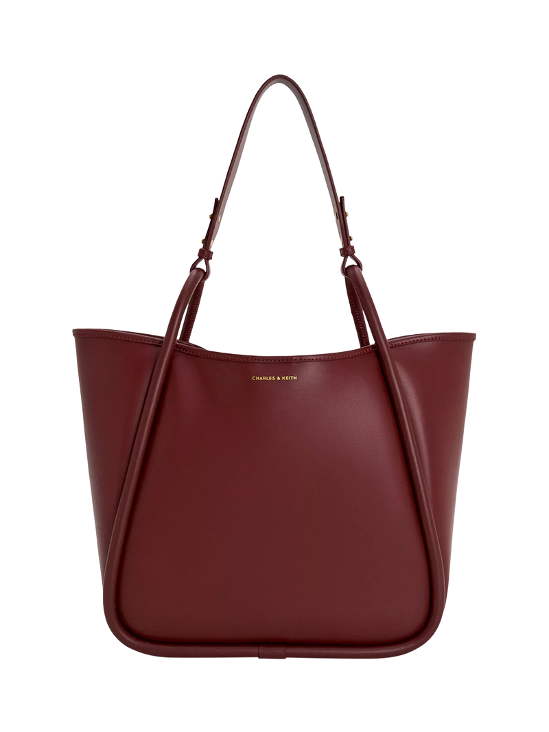 CHARLES & KEITH Lyla Tubular Slouchy Kunstleder-Tasche