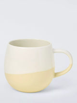 John Lewis John Lewis Dipped Glaze Stoneware Mug, Yellow, 420ml- Buy online at McGrocer
