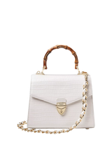 John Lewis Aspinal of London Mayfair Midi 2.0 Lizard Top Handle Bag- Buy online at McGrocer