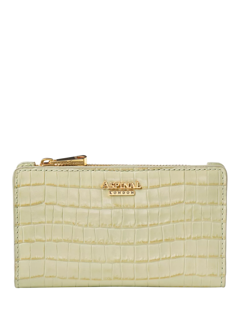 Aspinal of London Mayfair Lackkrokodil Münz- & Kartenetui
