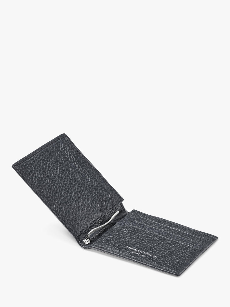 Aspinal of London Navy RFID leather billfold wallet - British product