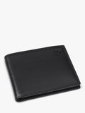 Aspinal of London leather billfold wallet black, UK version