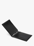 Aspinal of London leather billfold wallet black, UK version