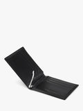 Aspinal of London leather billfold wallet black, UK version