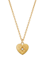 John Lewis Astley Clarke Biography Heart Pendant Necklace Gold- Buy online at McGrocer