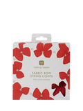 Talking Tables red bow string lights 10-LED, imported from the UK