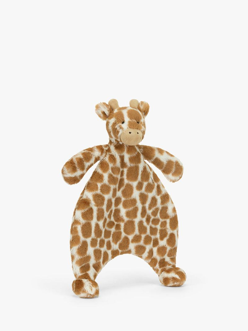 Giraffe Patterned Plush Baby Comforter with Recycled Fibres