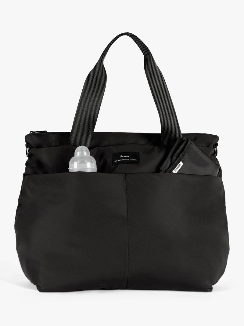 Finnsøn black tote changing bag, UK version