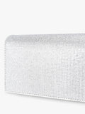 Kurt Geiger Baily clutch bag silver crystal embellishment - British product
