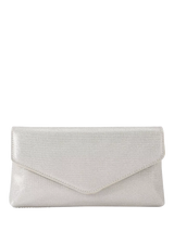 John Lewis KG Kurt Geiger Bella Envelope Clutch Bag, Silver- Buy online at McGrocer