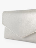 KG Kurt Geiger silver clutch bag, UK version