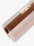 KG Kurt Geiger gold clutch bag, UK version