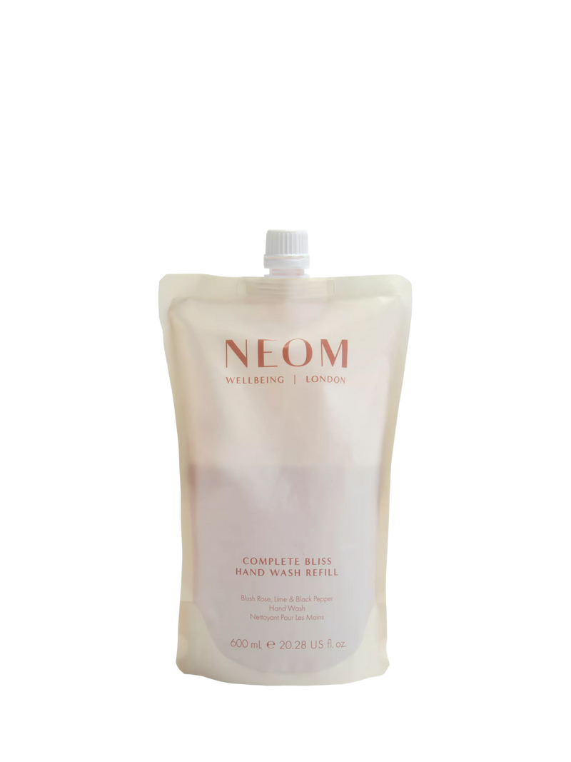 NEOM Wellbeing London Complete Bliss hand wash refill 600ml - British product