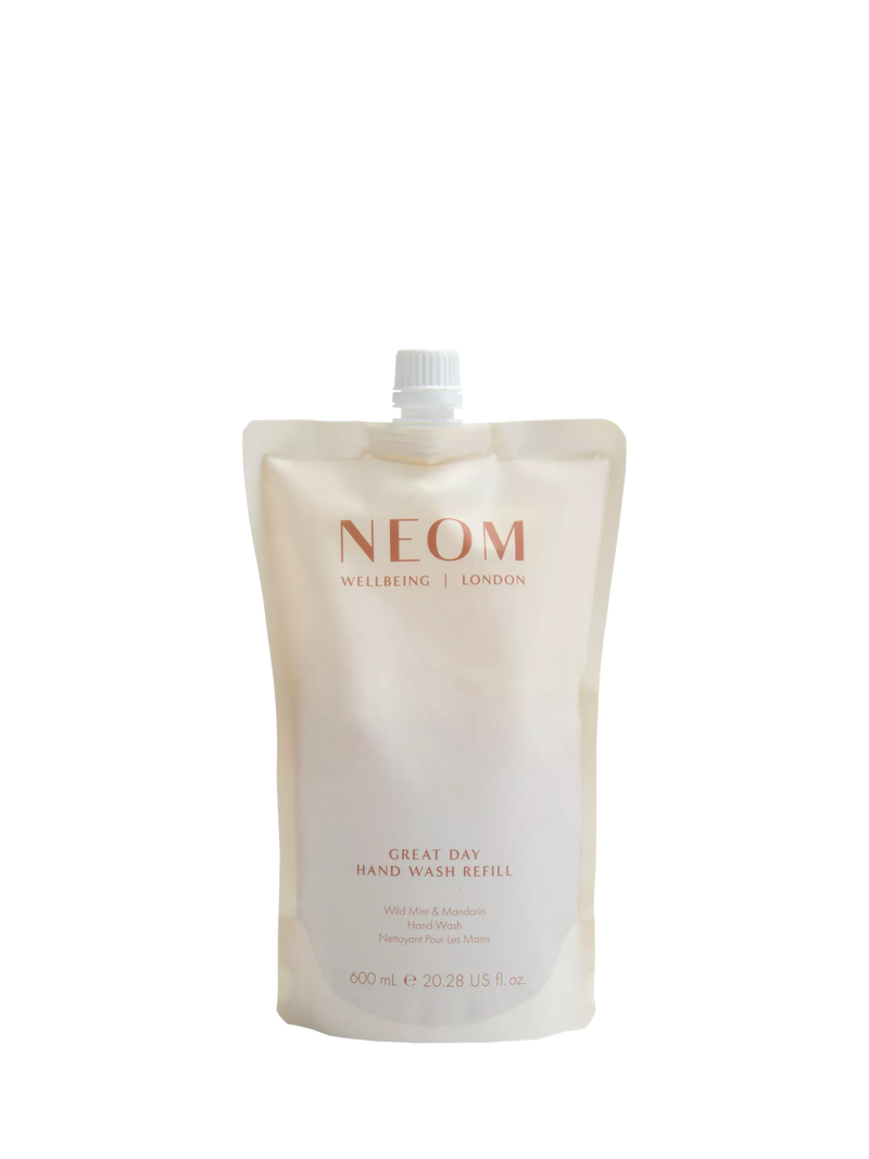 NEOM Wellbeing London Great Day hand wash refill 600ml, UK version