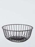 John Lewis round wire basket black 25.5cm - British product