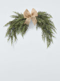Realistic Fir Swag with Midnight Berries and Jute Bow