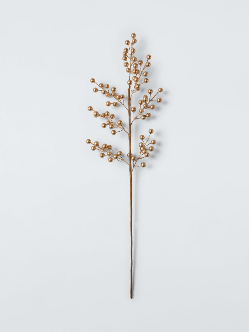 Gold Berry Stem for Wreaths and Holiday Decorations