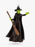 Elphaba Character Tree Decoration with Broomstick and Ribbon