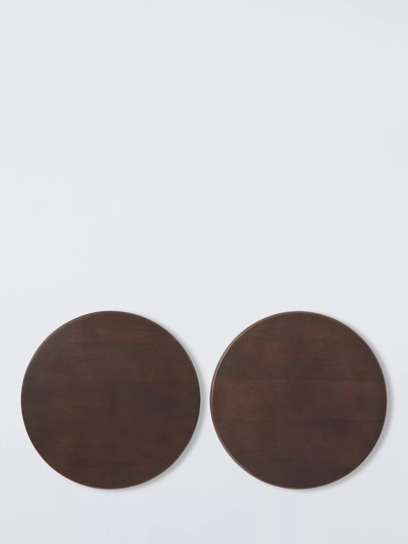John Lewis round placemat set cocoa set of 2 (British brand)