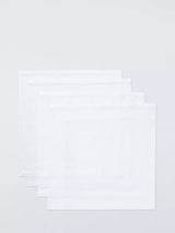 John Lewis John Lewis Fine Cotton Napkins Set of 4 White 45x45cm- Buy online at McGrocer