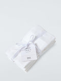 John Lewis cotton napkins set of 4 white 45x45, imported from the UK