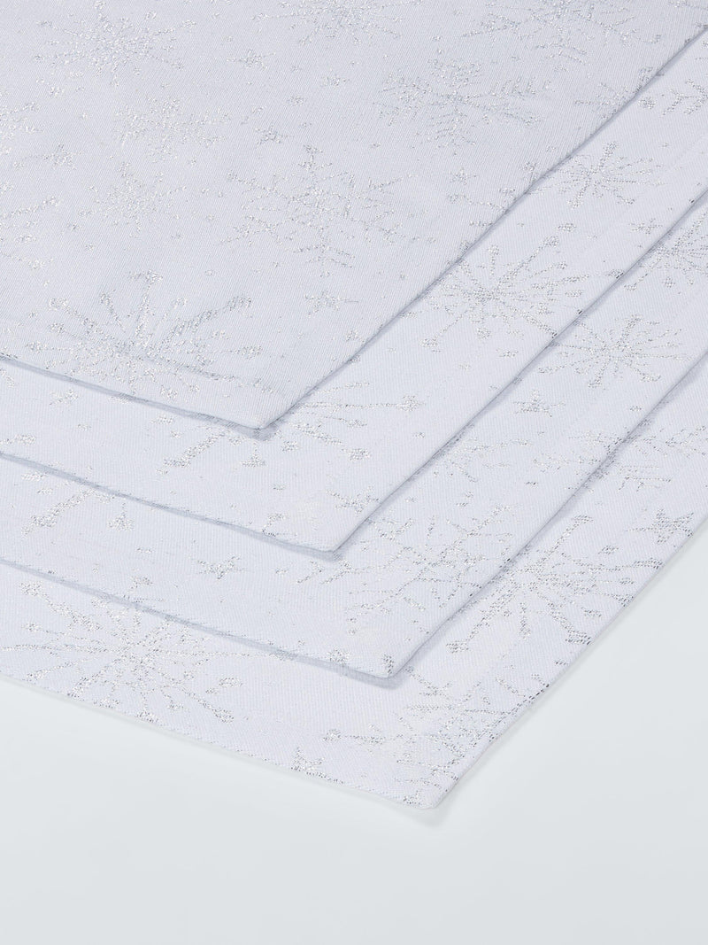 John Lewis snowflake jacquard napkins set of 4 (British brand)