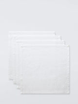 John Lewis John Lewis Foliage Jacquard Cotton Napkins, Set of 4, White- Buy online at McGrocer