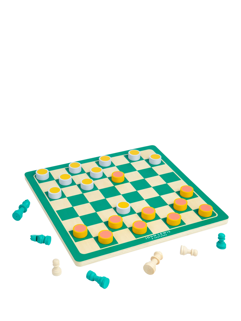 John Lewis chess and draughts set - British product