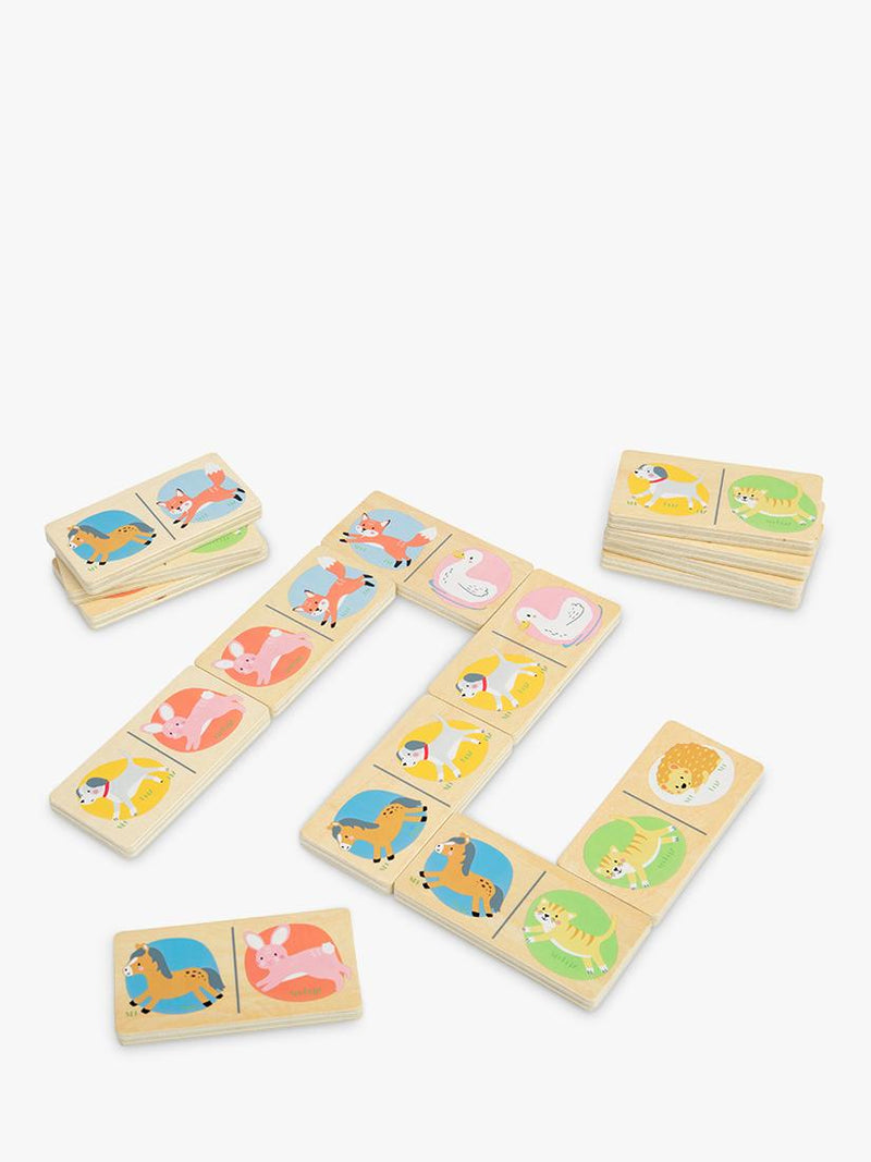 John Lewis farm animal wooden dominoes set (British brand)